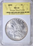 1890 MORGAN DOLLAR  WCG  SUPERB GEM