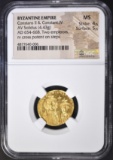 AD 654-668 TWO EMPERORS  NGC MS