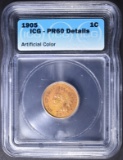 1905 INDIAN HEAD CENT  ICG PR-60 DETAILS