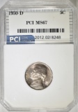 1950-D JEFFERSON NICKEL, PCI SUPERB GEM BU