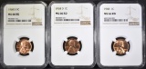 1968-P-D&S LINCOLN CENTS, NGC MS-66 RED