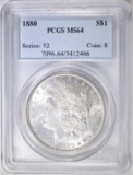 1880 MORGAN DOLLAR PCGS MS-64