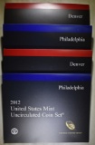 2-2012 U.S. MINT UNC SETS