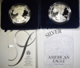 2003 & 05 PROOF AMERICAN SILVER EAGLES