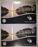2015 & 16 U.S. SILVER PROOF SETS