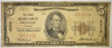 1929 $5 FIRST NATIONAL BANK OF DOTHAN, AL