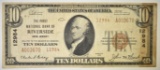 1929 $10 FIRST NATIONAL BANK OF RIVERSIDE NJ