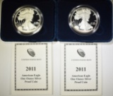 2-2011 PROOF AMERICAN SILVER EAGLES