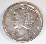 1942/1 MERCURY DIME AU