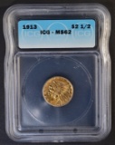 1913 $2.5 GOLD INDIAN ICG MS-62