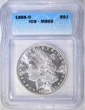 1888-O MORGAN DOLLAR  ICG MS-65  APPEARS PROOF LIK