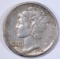 1921-D MERCURY DIME  AU