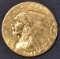 1911 $2.5 GOLD INDIAN  CH BU