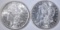 1886 & 1896 MORGAN DOLLARS, CH BU