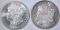 1880-S & 84-O MORGAN DOLLARS  CH BU