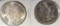 1880-S CH BU & 1885-S XF MORGAN DOLLARS