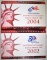 2002 & 2004 U.S. SILVER PROOF SETS ORIG PACKAGING
