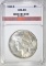 1924-S PEACE DOLLAR, AGP CH BU