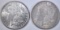 1896 & 1900 MORGAN DOLLARS, CH BU