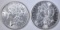 1890 & 1897 MORGAN DOLLARS, CH BU