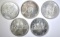 3-1964 & 2-65 CANADIAN SILVER DOLLARS