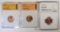 LOT OF 3 LINCOLN CENTS: