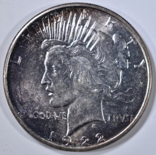 1922-S PEACE DOLLAR, BU