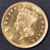 1873 $1 GOLD LIBERTY  CH BU  OPEN 3