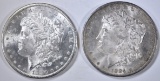 1880-S & 84-O MORGAN DOLLARS  CH BU