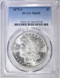 1879-S MORGAN DOLLAR  PCGS MS-65