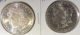 1880-S CH BU & 1885-S XF MORGAN DOLLARS