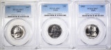 1965, 1966, & 1967 SMS QUARTERS, PCGS SP67