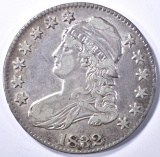 1832 BUST HALF DOLLAR, XF/AU