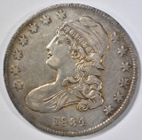 1834 BUST HALF DOLLAR, AU