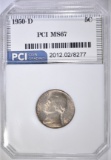 1950-D JEFFERSON NICKEL, PCI SUPERB GEM BU