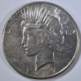 1927-S PEACE DOLLAR, AU