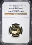 1995-W OLYMPIC STADIUM $5 GOLD NGC PF-69 ULTRA CAM