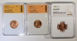 LOT OF 3 LINCOLN CENTS: