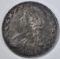 1824/4 BUST HALF DOLLAR  LITE TONE BU LUSTER