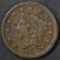 1838 LARGE CENT, XF/AU