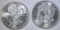 1886 & 87 CH BU MORGAN DOLLARS