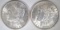 1888-O & 89 BU MORGAN DOLLARS