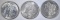 1882-S & 2-87 MORGAN DOLLARS, AU/BU