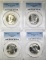 4-1976-S SILVER KENNEDY HALVES, PCGS MS-66