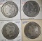 1888-O, 89, 90 & 98-S CIRC MORGAN DOLLARS