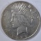 1927-D PEACE DOLLAR, AU