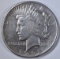 1921 PEACE DOLLAR, VF