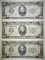 (3) 1934-C $20 FEDERAL RESERVE NOTES  VF-XF