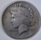 1921 PEACE DOLLAR  VG