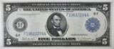 1914 $5 FEDERAL RESERVE NOTE ATLANTA